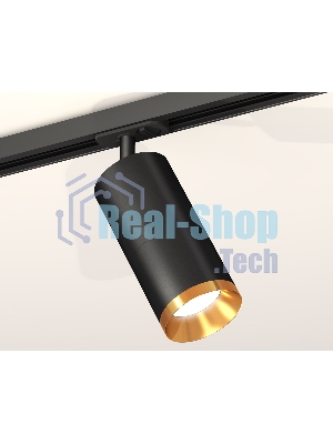 Светильник Ambrella light XT7402101 SBK/PYG черный песок/золото желтое полированное MR16 GU5.3