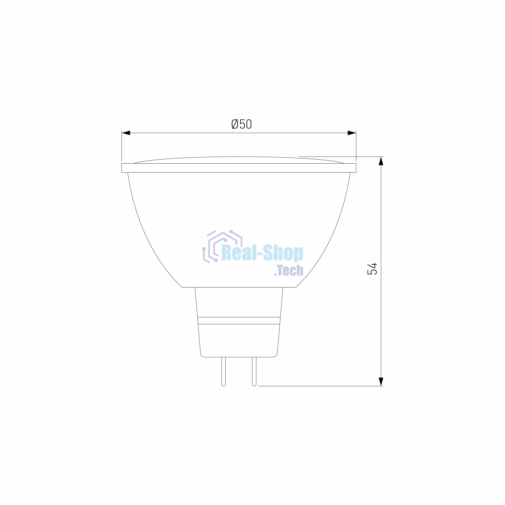 BLG5318 / Умная лампа G5.3 LED 7W 3300К-6500К CCT+DIM