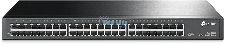 Сетевой коммутатор TP-Link SMB TL-SG1048 Коммутатор 48-port Gigabit Switch, 1U 19-inch rack-mountable steel case