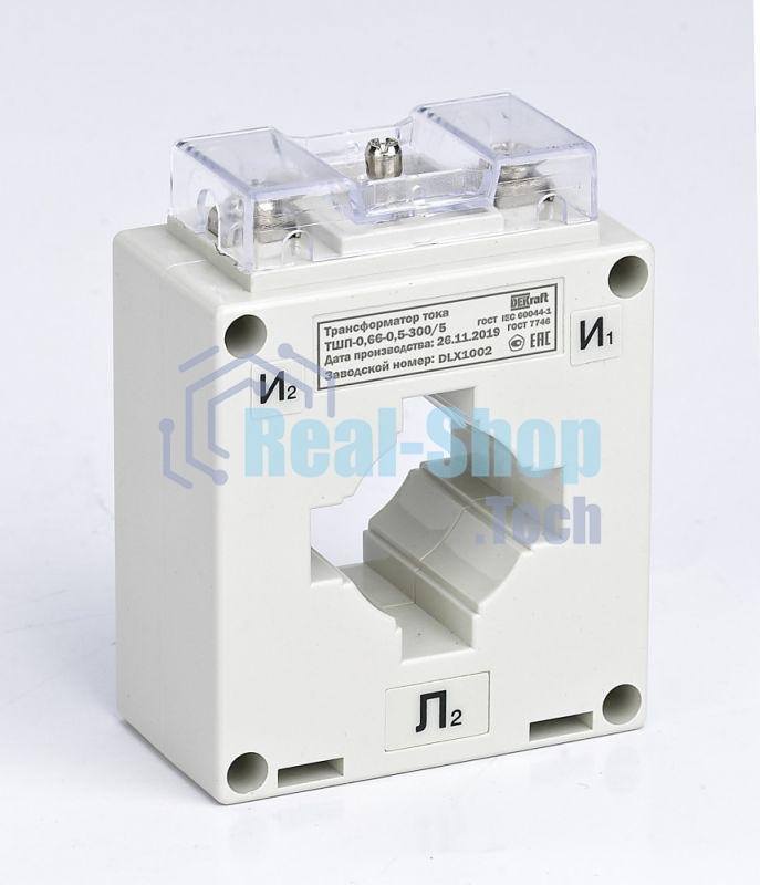 Трансформатор тока ТШП-0.66 0.5 300/5 5В.А D30мм SchE 50138DEK