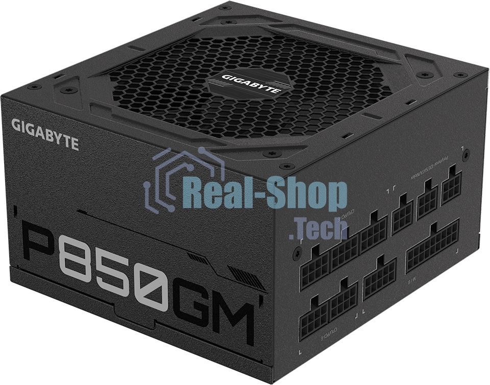 Блок питания Gigabyte GP-P850GM RTL, 850Вт, 80 PLUS Gold, 120мм, модульный, черный