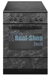 Плита электрическая Gefest ЭП Н Д 6560-03 0053 черный, конфорок 4 шт, духовка 55 л, 60 см x 85 см x 60 см