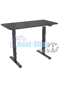 Стол игровой Cactus CS-ED-BBK столешница МДФ черный, каркас черный