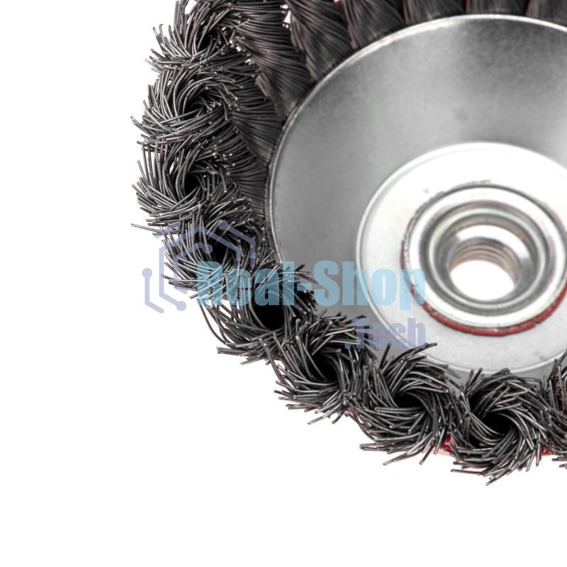 Щетка чашечная для УШМ Kranz 125 мм М14 крученая