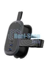 Удлинитель Cablexpert Exnovo mini, EXN-1-CU2-B-1.13, 1р, 16А, 1xType-C PD, 20 Вт, 2хUSB QC, 18Вт, 1.13м, ур.защиты 1+, черный, коробка