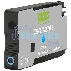 Картридж струйный Cactus CS-3JA27AE 963XL (есть ограничения по прошивке) голубой (25.5 мл) для HP OfficeJet Pro 9010/9010e/9012/9014/9015/9016/9019
