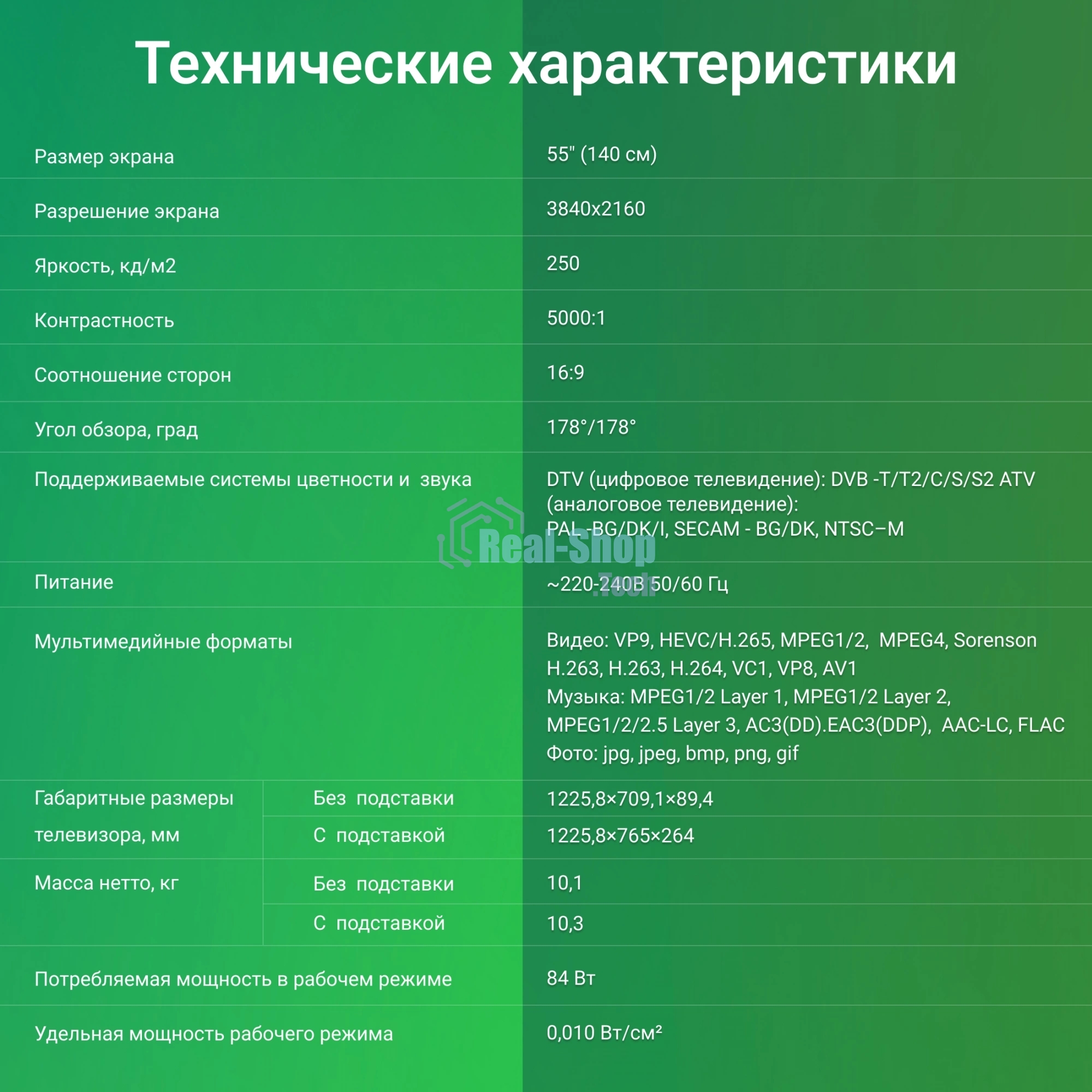 Телевизор Digma 55