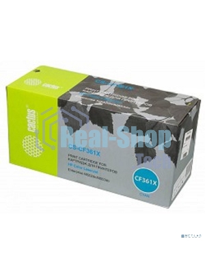 Картридж лазерный Cactus CS-CF361X голубой (9500 стр.) для HP CLJ M552dn/M553dn