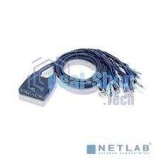 Переключатель электронный ATEN PETITE 4 PORT USB KVM SWITCH W/2.5M W/1.