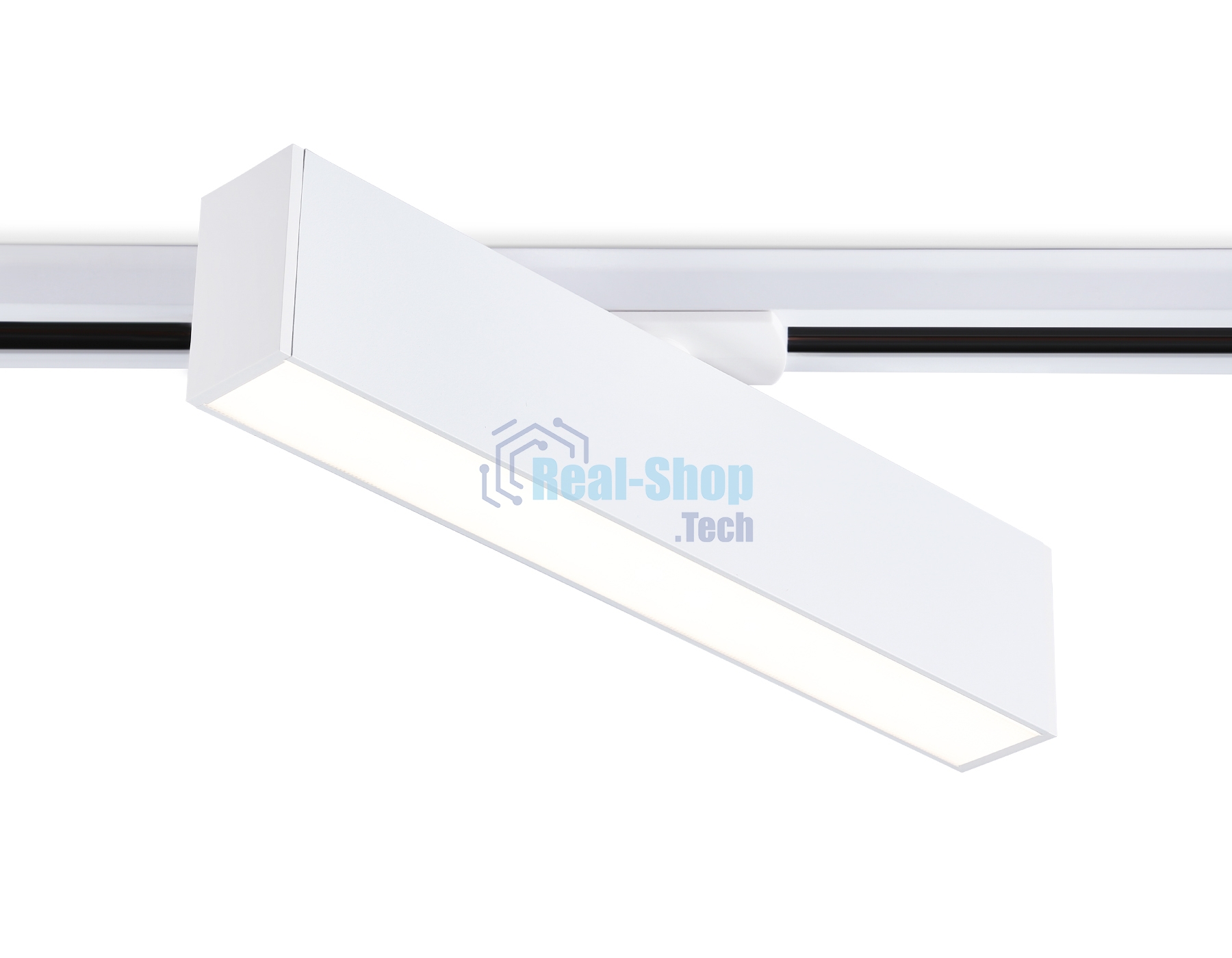 Трековый однофазный светильник Ambrella light GL6763 WH белый LED 12W 4200K 300*22*48