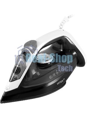 Утюг Vitek VT-IRN1210 черный/белый, 2000 Вт, 25 г/мин, 180 г/мин, 360 мл