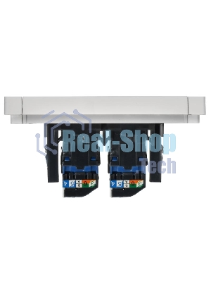 Розетка компьютерная IEK FORTE&PIANO FP234 2-ая RJ45 кат.6 белый