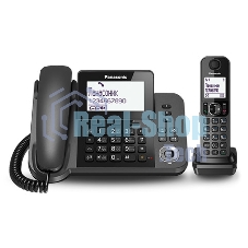 Телефон беспроводной (DECT) Panasonic KX-TGF310RUM, серый металлик