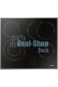 Встраиваемая варочная панель Hansa BHCI66706 Стеклокерамика, независимая, сенсорное управление, таймер, рамка, черная