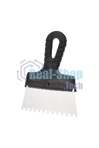 Шпатель фасадный Rexant 150 мм зуб 6х6 нержавеющая сталь, пластмассовая ручка