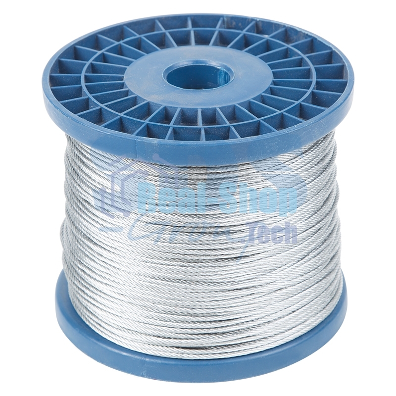 Трос стальной Rexant DIN 3055 (6x7) М3 (бобина 200 м)