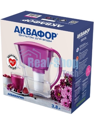 Кувшин Аквафор Аквамарин P81А5F цикламен 3.8л.