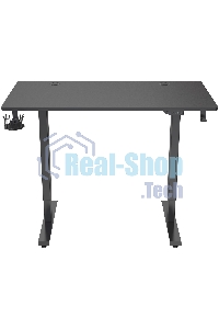 Стол игровой Cactus CS-ED-BBK столешница МДФ черный, каркас черный