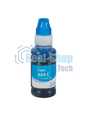 Контейнер с чернилами Sakura C13T66424A (664 C) для Epson, голубой, 6500 к., 70 мл.