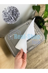 Шредер Heleos АП23-5 серый/серебристый с автоподачей (секр.P-5) фрагменты 145лист. 23лтр. скрепки скобы пл.карты