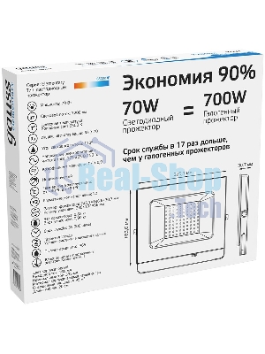Прожектор светодиодный Gauss LED 70W 4900lm IP65 6500К белый