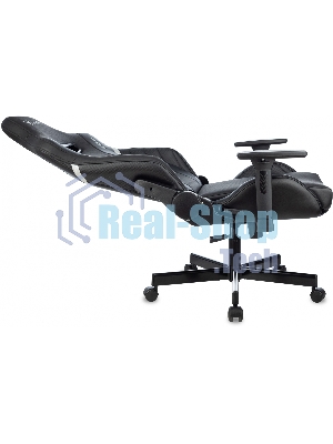 Кресло Knight Thunder 5X черный, экокожа, 120 кг, механизм качания