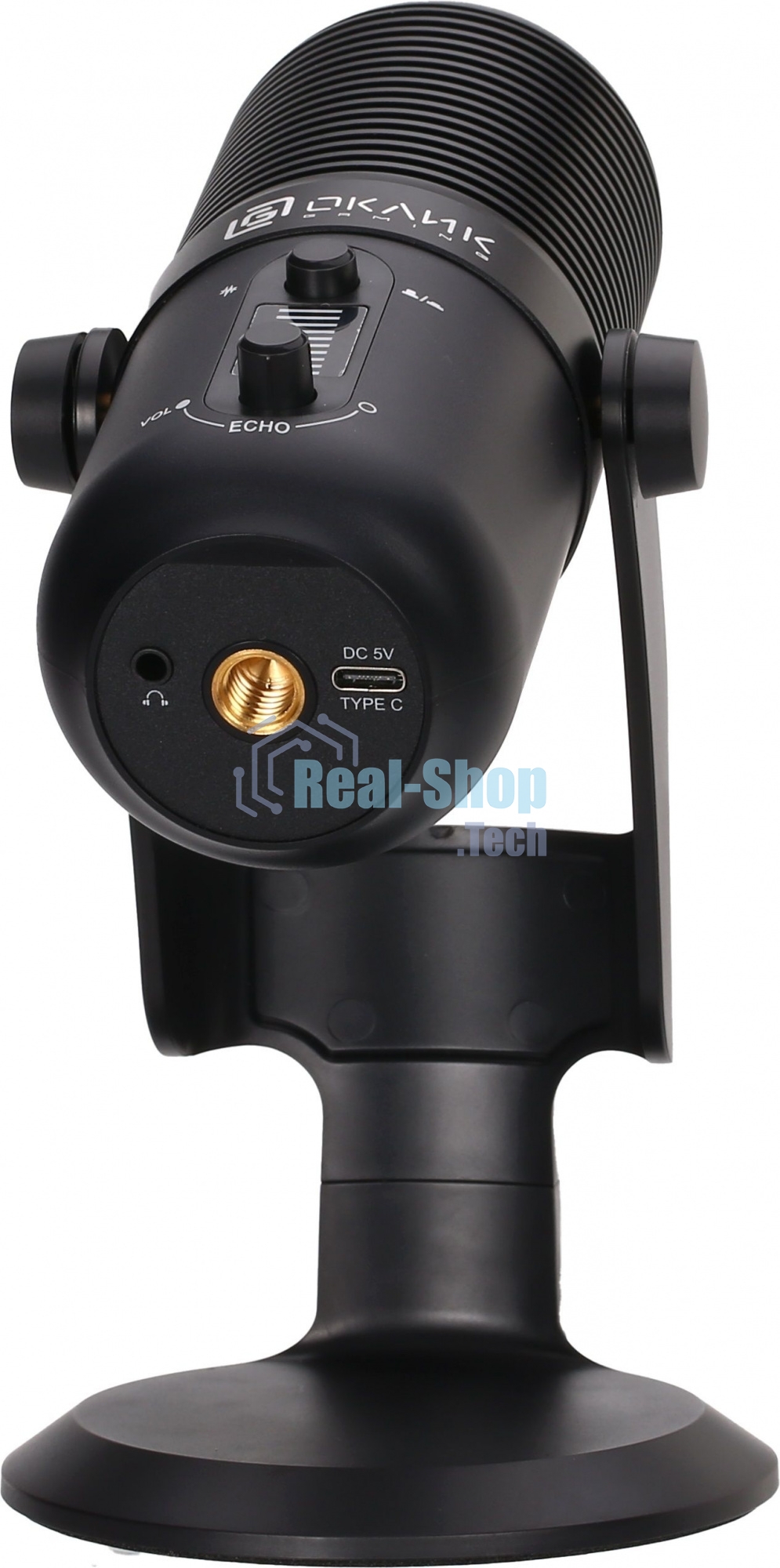 Микрофон проводной Оклик SM-400G 2м черный