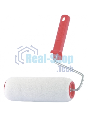 Валик Сибртех Поролон, в сборе, 100 мм, D 48 мм, D ручки 6 мм, крепление шплинтом