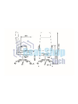 Кресло Бюрократ JONS/CASHGREY серый