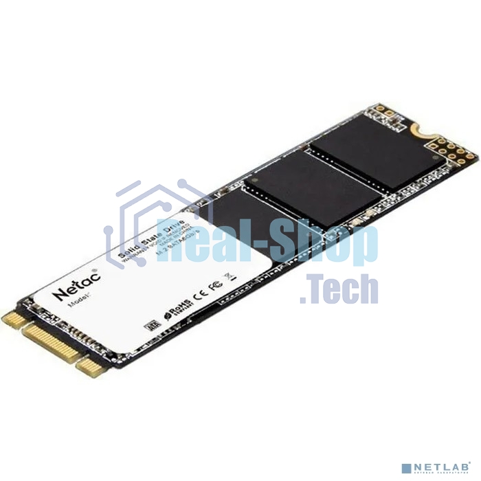 Накопитель SSD Netac N535N, 128Gb, M.2 2280, SATA-III, R/W 510/440