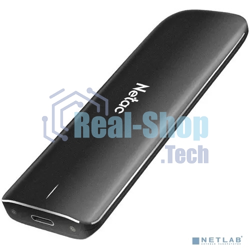 Внешний SSD Netac ZX, 500 Gb, USB 3.2 Gen 2 Type-C, R/W 1050/950, черный