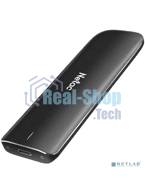 Внешний SSD Netac ZX, 500 Gb, USB 3.2 Gen 2 Type-C, R/W 1050/950, черный