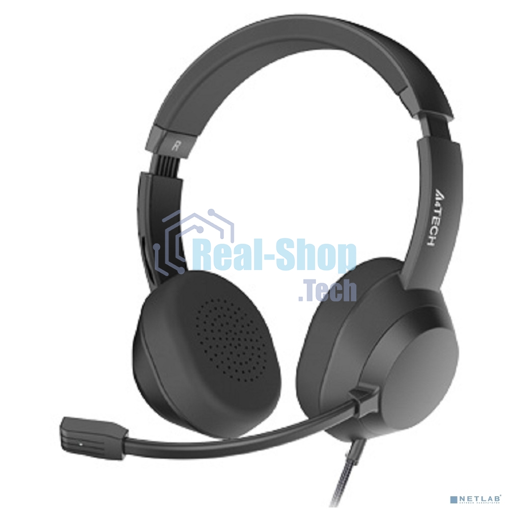 Гарнитура A4Tech Fstyler FH150U чёрный, проводная