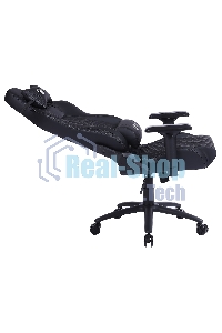 Кресло игровое Cactus CS-CHR-130-M, массажное, с подголовником, черный