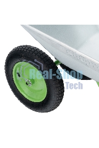 Тачка садовая Сибртех 2-х колесная, грузоподъемность 120 кг, объем 65 л