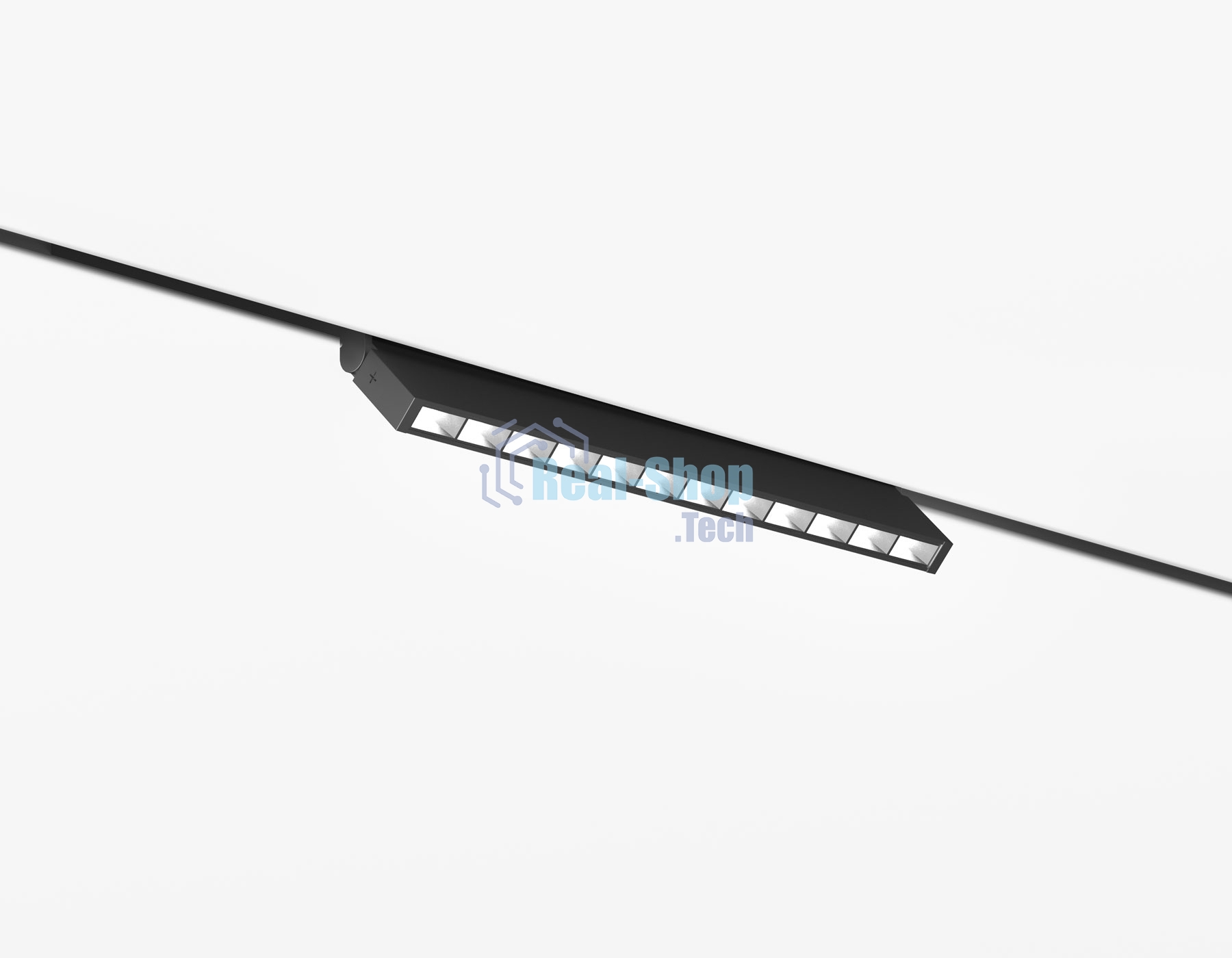 Трековый светильник GL2360 BK черный IP20 10W 3CCT 3000-6400K 48V 200*10*73