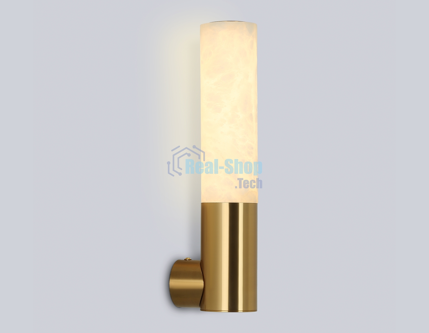 Настенный светильник Ambrella light LH53688 BS/WH латунь/белый 6W 3000K 85*60*300