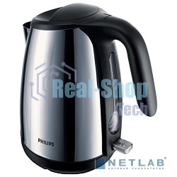 Чайник электрический Philips HD4654 серебристый/черный 1.7л. 2400Вт