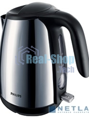 Чайник электрический Philips HD4654 серебристый/черный 1.7л. 2400Вт