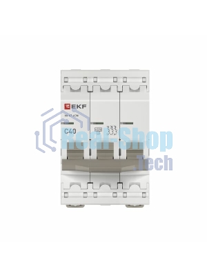 Выключатель автоматический модульный 3п 40А C 4.5кА ВА 47-63N PROxima EKF M634340C