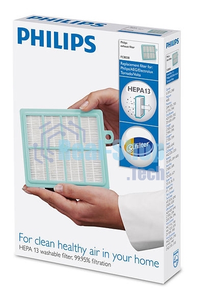 Фильтр для пылесоса Philips FC8038/01 HEPA13, для пылесосов Performer FC915X/FC917X, SilentStar FC93XX, Jewel FC90XX, Marathon FC9205, PowerPro FC876X