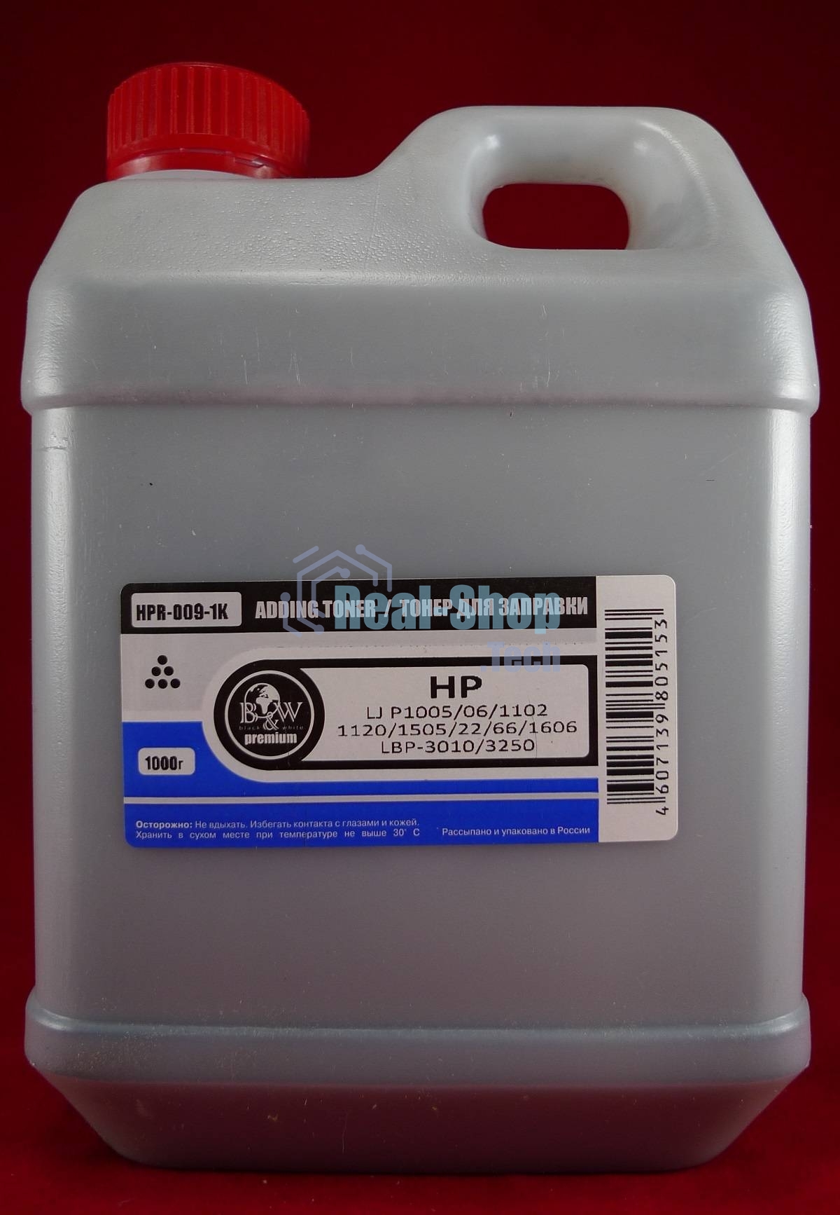 Тонер HP LJ P1005/06/1102/1120/1505/22/66/1606/LBP-3010/3250 (кан, 1кг.) B&W Premium фас России