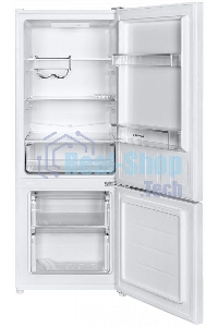 Холодильник Maunfeld MFF144SFW белый глянц. двухкамерный 154/52л морозилка снизу, ручная разморозка