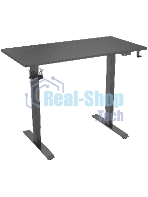 Стол игровой Cactus CS-ED-BBK столешница МДФ черный, каркас черный