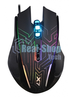 Мышь проводная A4Tech X87 черный, 2400 dpi, USB, кнопки - 8