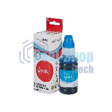 Контейнер с чернилами Sakura C13T66424A (664 C) для Epson, голубой, 6500 к., 70 мл.