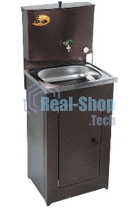 Умывальник дачный, с подогревом, нержавеющая мойка, медь