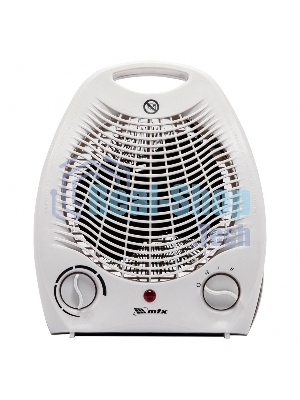 Тепловентилятор MTX FHS-2000, белый, 1000/2000 Вт, 25 м2, термостат