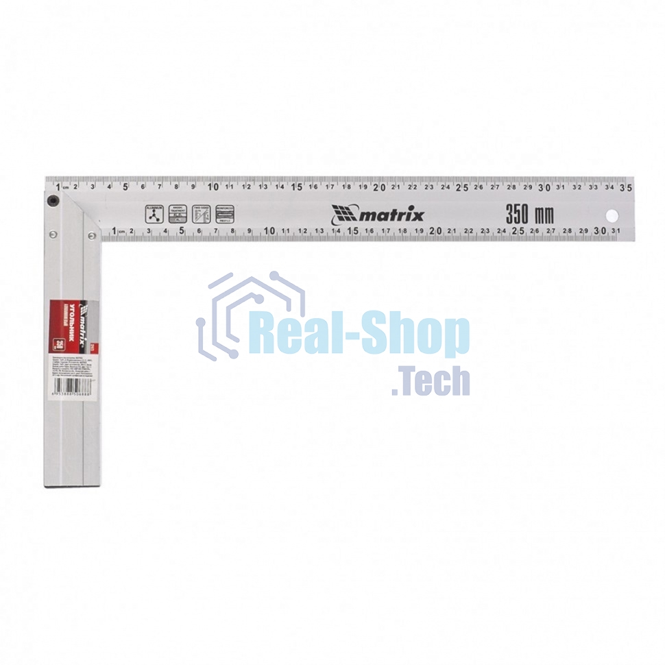 Угольник Matrix, 350 мм, алюминиевый, литой