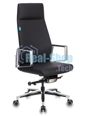 Кресло Бюрократ JONS/BLACK черный, кожа